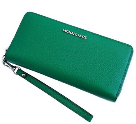 MICHAEL KORS LONG WALLET WITH ZIPPER AND CLASSIC LOGO