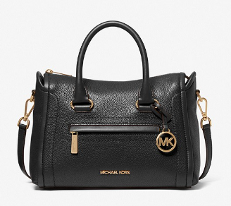 MICHAEL KORS LEATHER HAND AND SLING BAG WITH CLASSIC LOGO