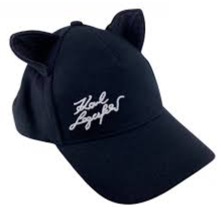 KARL LAGERFELD CHOUPETTE EAR CAP WITH KARL LAGERFELD WORD