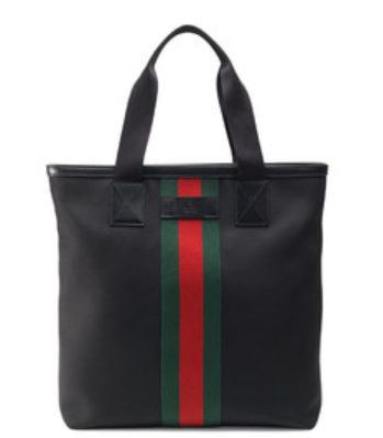 GUCCI BIG TOTE BAG C RED STRIPE