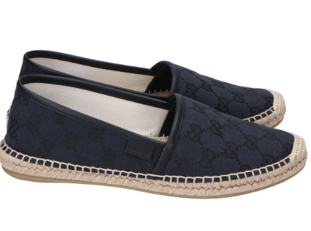 GUCCI MONOGRAM SIGNATURE ESPADRILLES SOFT SIZE 38