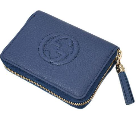 GUCCI SOHO COIN CASE BLUE