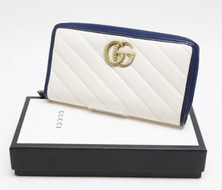 GUCCI MARMONT LONG WALLET WITH ZIPPER