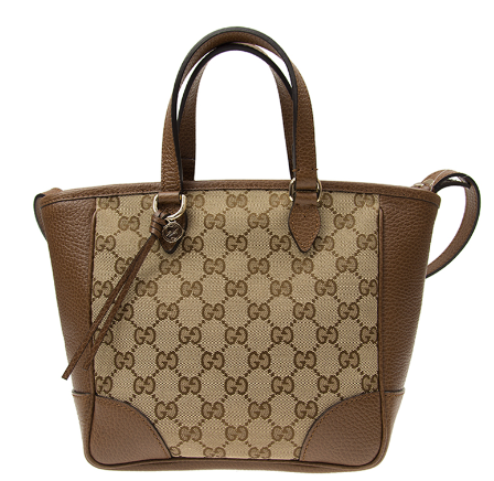 GUCCI GG MICROSSIMA CANVAS ROUND CORNER TOTE BAG