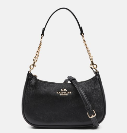 COACH SLING BAG WITH THIN STRAP BLACK