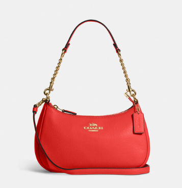 COACH SLING BAG WITH THIN STRAP ORANGE