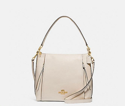 COACH PEBBLE LEATHER MARLON HOBO BAG