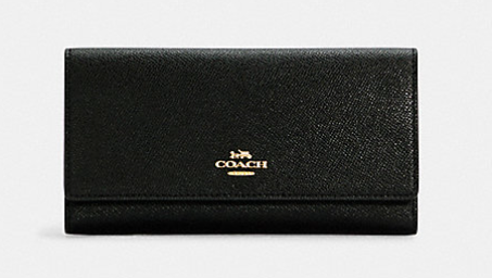 COACH LONG WALLET WITH FLAP AND CLASSIC LOGO