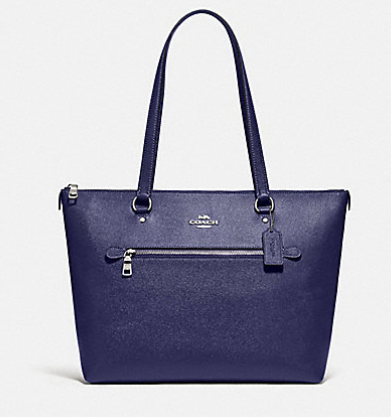 COACH TOTE BAG WITH ZIPPER AND CLASSIC DESIGN NAVY