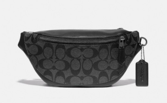 COACH LEATHER BUMBAG WITH CLASSIC DESIGN