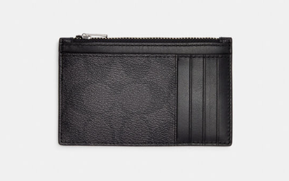 COACH MEN CLASSIC CARDHOLDER WITH ZIPPER