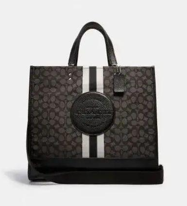 COACH CLASSIC DESIGN HANDBAG WITH COACH LOGO (LARGE) BLACK