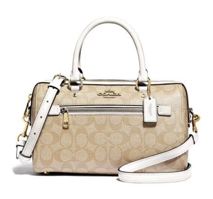 COACH CLASSIC HANDBAG WITH ZIPPER BEIGE