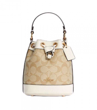 COACH BUCKET BAG WITH CLASSIC LOGO CLASSIC BEIGE