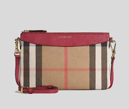 BURBERRY CLASSIC SLING BAG WITH COLOR COVER AND ZIPPER