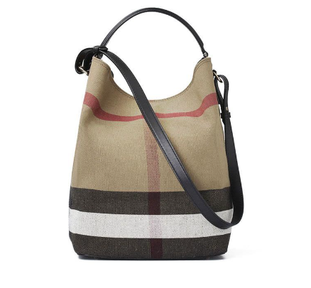 BURBERRY MEDIUM ASHBY CANVAS CROSSBODY BLACK