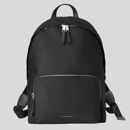 BURBERRY MEN CANVAS FULL BLACK BACKPACK