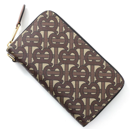 BURBERRY TB LOGO PRINT LONG WALLET