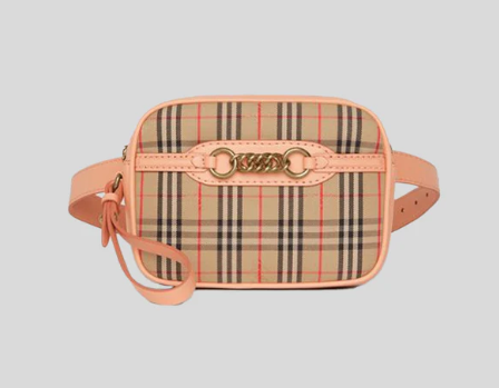 BURBERRY FEMALE CHAIN ON BAG WITH CHAIN LOGO PINK