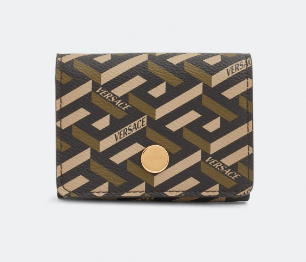 VERSACE COATED COMPACT WALLET