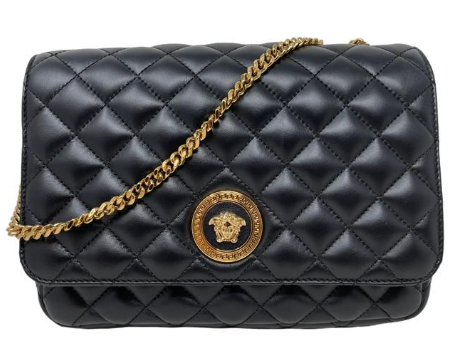 VERSACE LAMBSKIN BIG SLINGBAG GOLD CHAIN MEDUSA LOGO