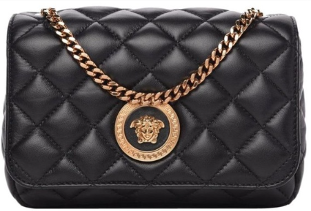 VERSACE LAMBSKIN SMALL SLINGBAG MEDUSA LOGO