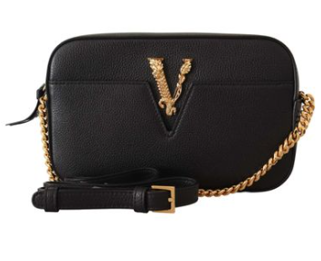 VERSACE CAMERA SLING BAG WITH V LOGO