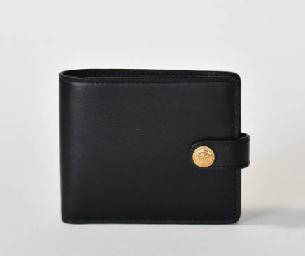 VERSACE SMALL WALLET SMALL MEDUSA CLIP WITHOUT COIN POUCH BLACK