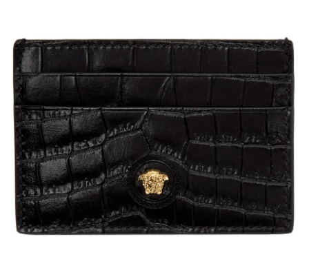 VERSACE CROCODILE SKIN CARD HOLDER