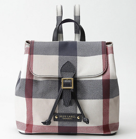 BLUE LABEL BAGPACK WITH PALID PATTERN