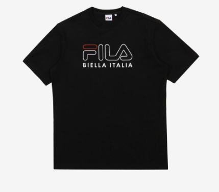 FILA BIELLA ITALIA TSHIRT (BLACK, SIZE L 100)