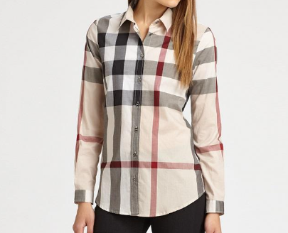 BURBERRY WOMEN CLASSIC DESIGN SHIRT SIZE M