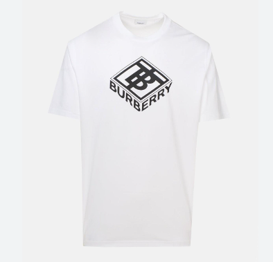 BURBERRY OVERSIZED ELLISON SHORT SLEEVE T-SHIRT WHITE XS