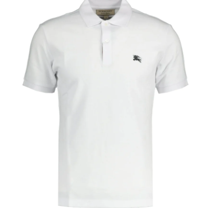 BURBERRY OXFORD SHORT SLEEVE POLO WITH SMALL LOGO WHITE XS