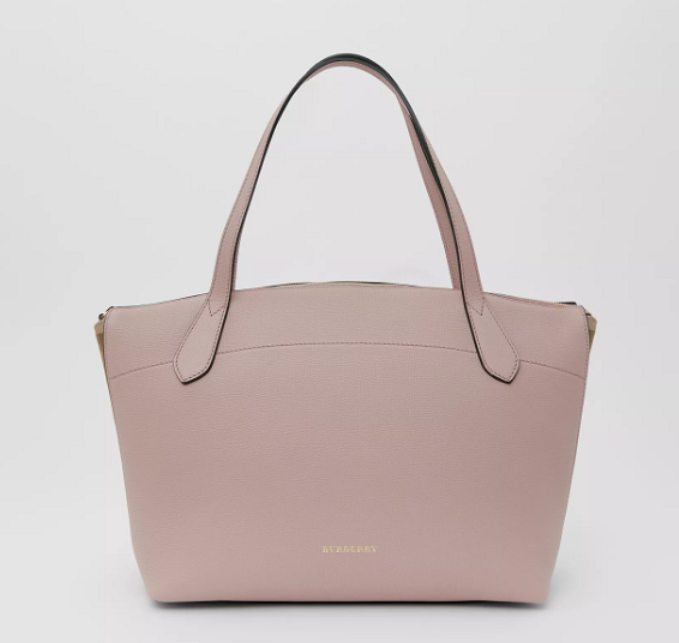 BURBERRY PINK TOTE BAG WITH ZIP