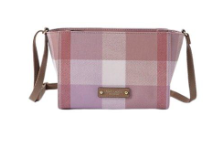 BLUE LABEL PVC MINI SHOULDER WITH PALID PATTERN	 ($388) PINK