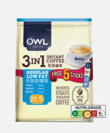 OWL  3in1 Regular Low Fat 25+5's (600g)