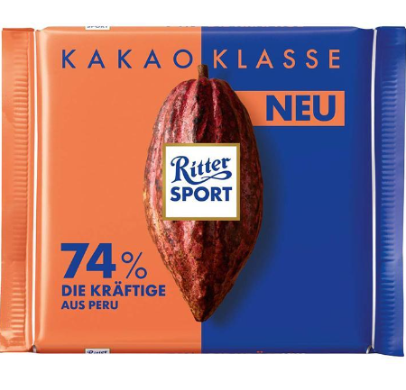 RITTER SPORT KAKAO KLASSE 74%