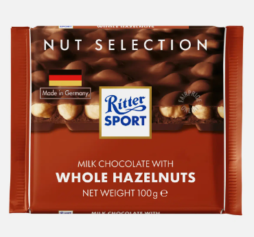 RITTER SPORT WHOLE HAZELNUTS