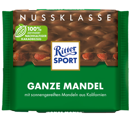 RITTER SPORT GANZE MANDEL