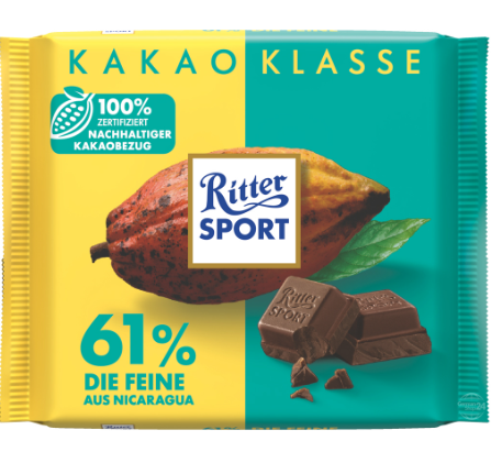 RITTER SPORT KAKAO KLASSE 61%
