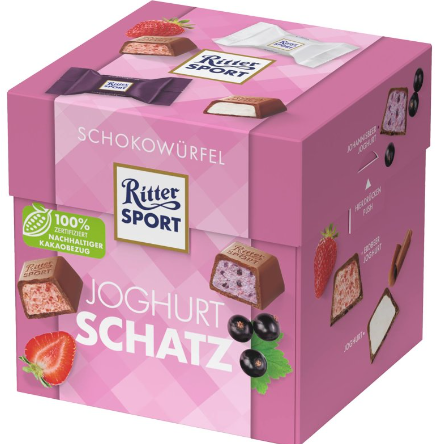 RITTER SPORT CHOCOLATE SCHOKOWURELL YOGURT TREASURE 176G