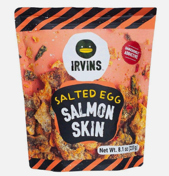IRVINS Salted Egg Salmon Skin - Big (230g)