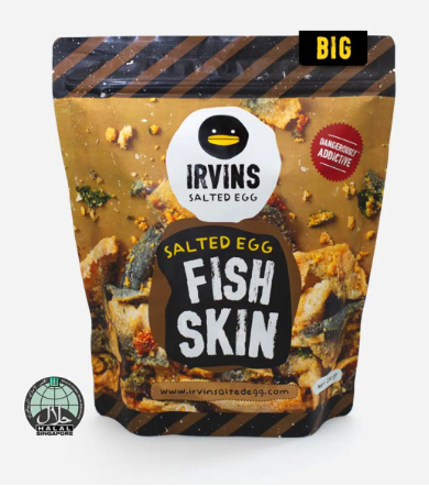 IRVINS Salted Egg Fish Skin - Big (230g)