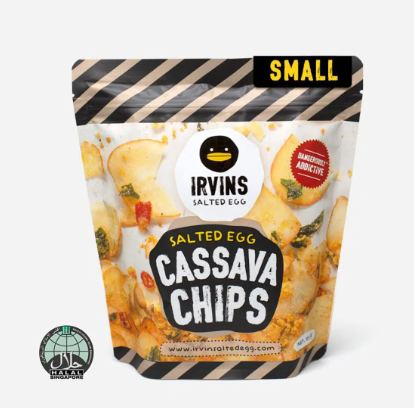 IRVINS Salted Egg Cassava Chips - Small (105g)