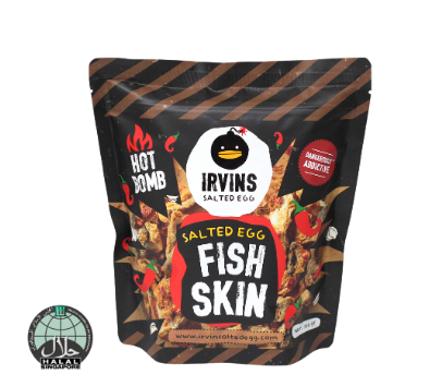 IRVINS Hot Boom Salted Egg Fish Skin - Small (105g)