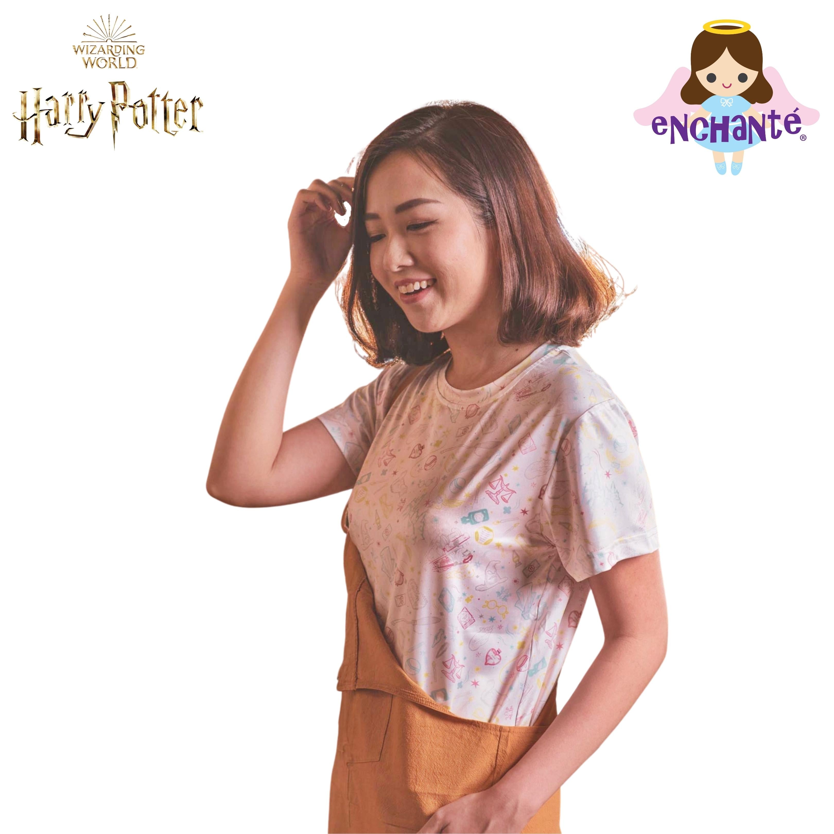 Harry Potter Welcome to Hogwarts Printed Tee