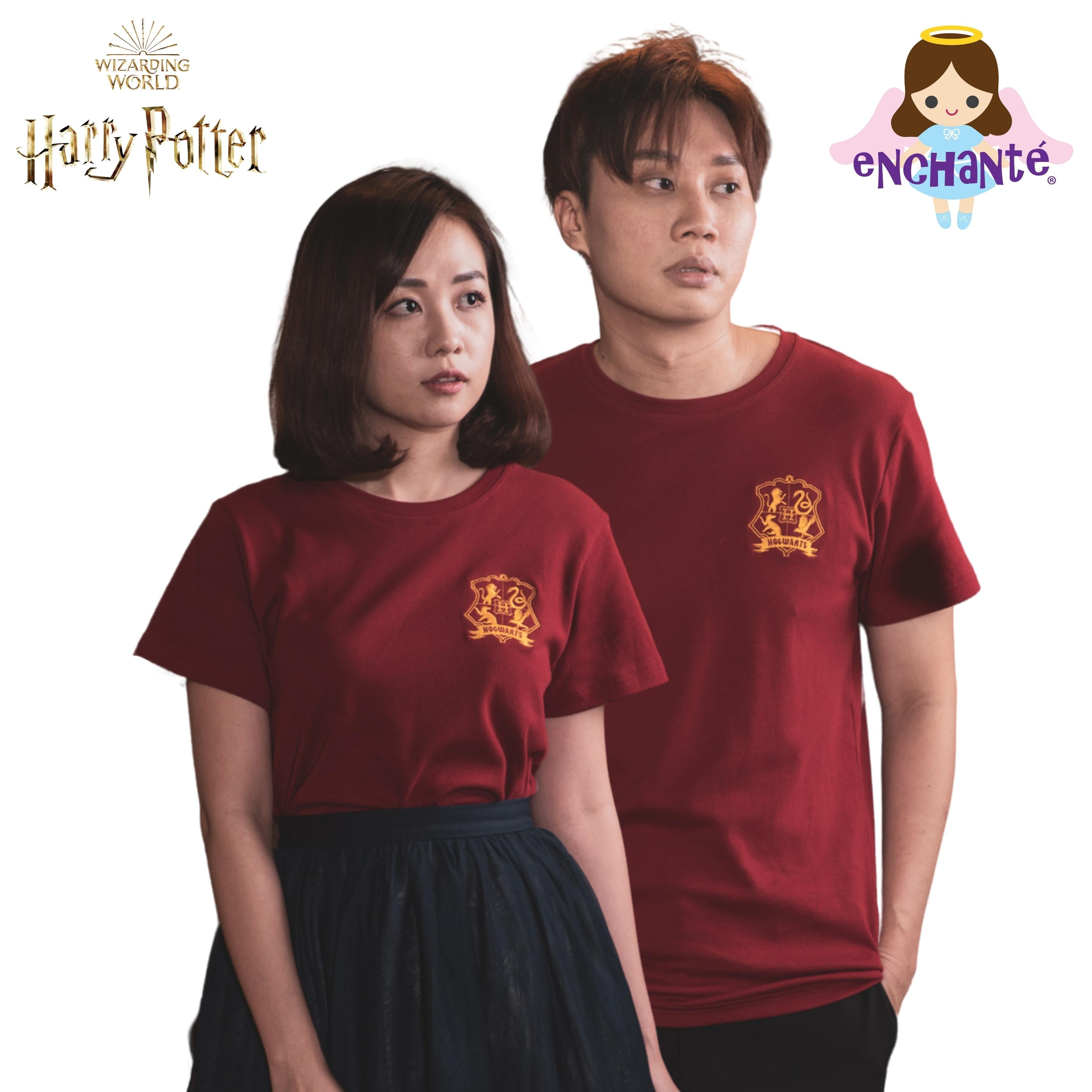 Harry Potter Hogwarts Logo Tee (Wine)