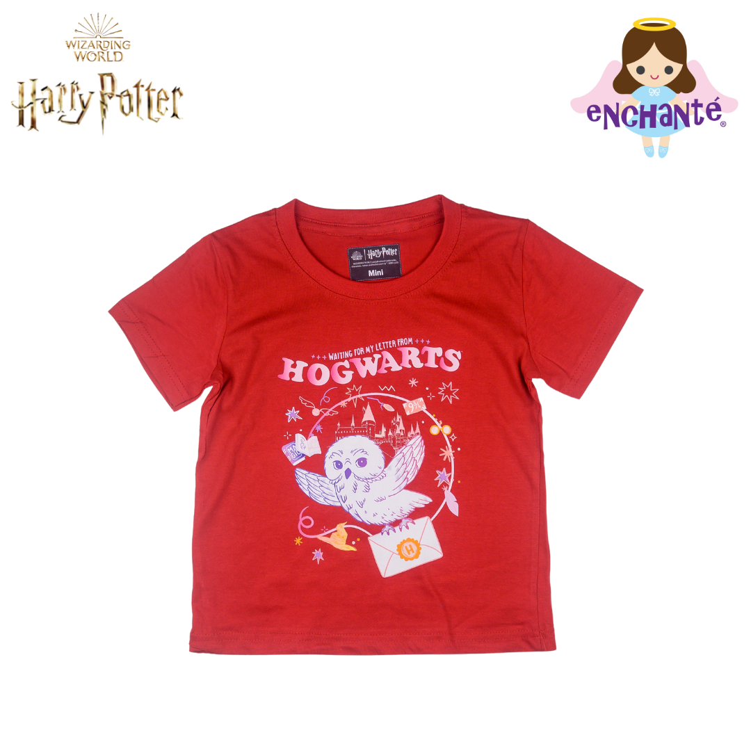 Harry Potter Hogwarts Owl Tee (Red)