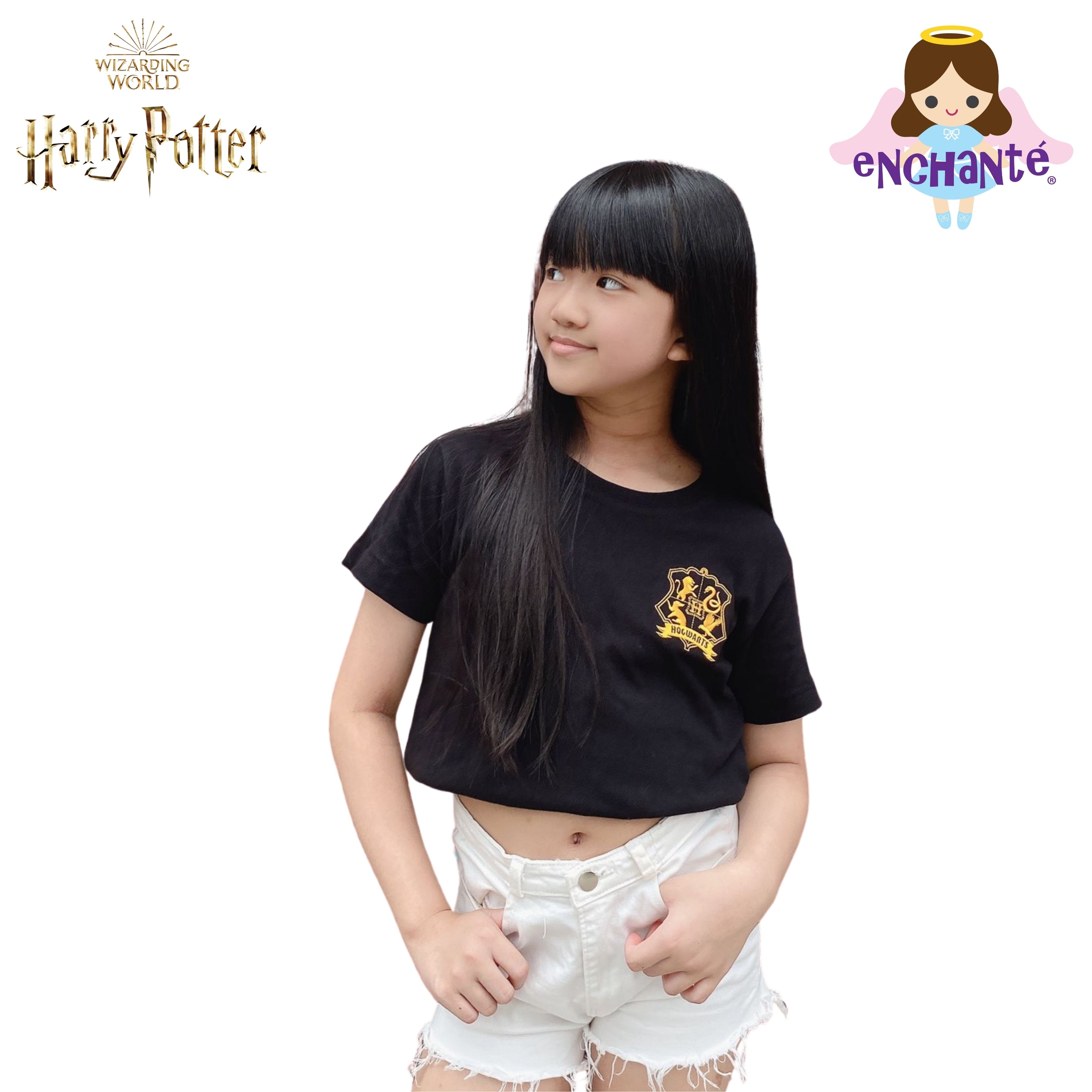 Harry Potter Hogwarts Logo Tee (Midnight) - Kids